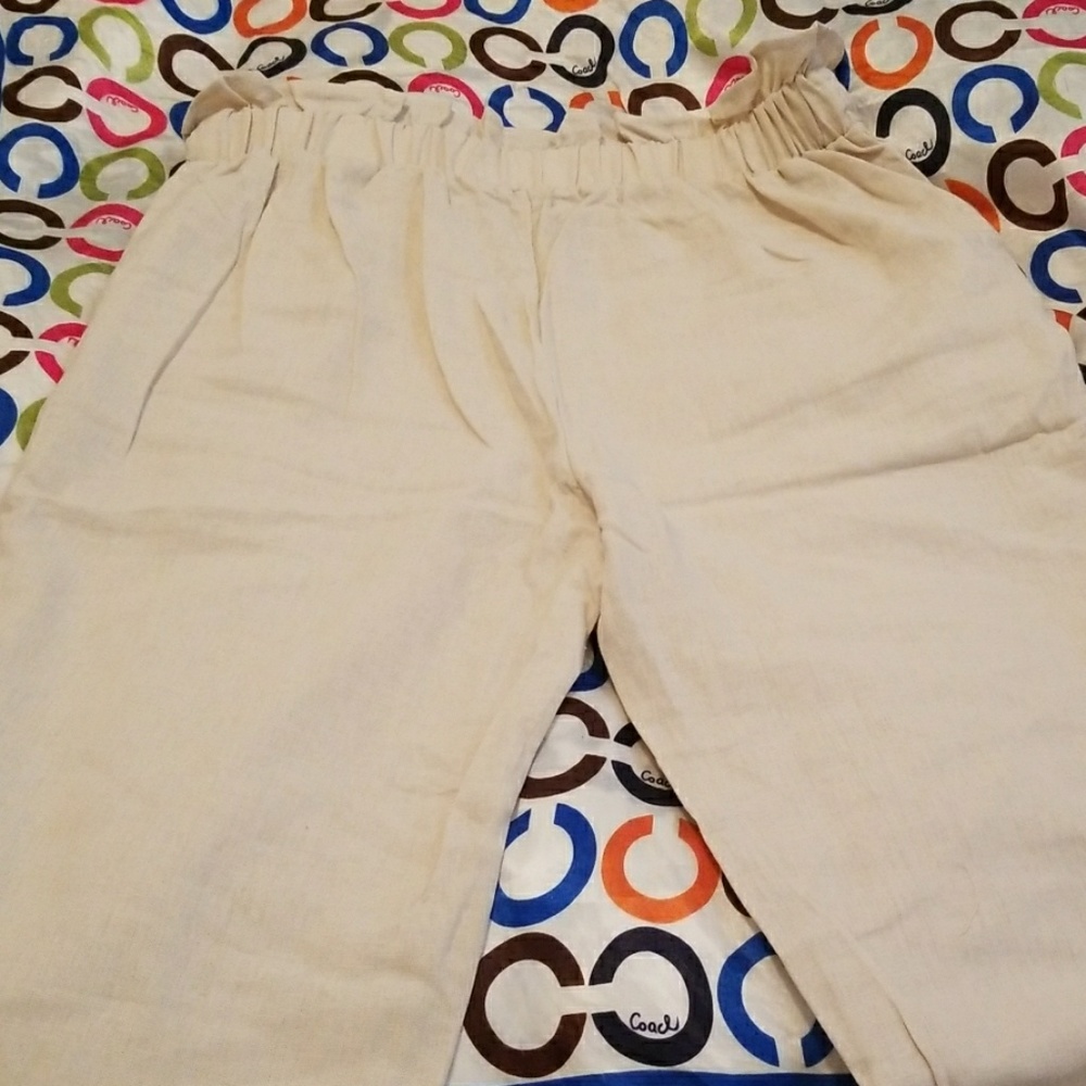 Linen pants bottoms - Picture 2 of 3